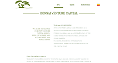 Desktop Screenshot of bonsaiventurecapital.com